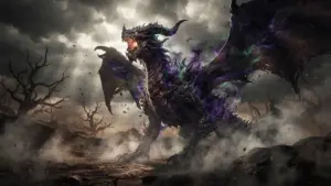 God-Eater Kuldra dragon boss in scorched wilderness for RuneScape Dragonwilds raid