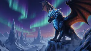 Ramux dragon archboss on frozen mountain peak in Throne and Liberty